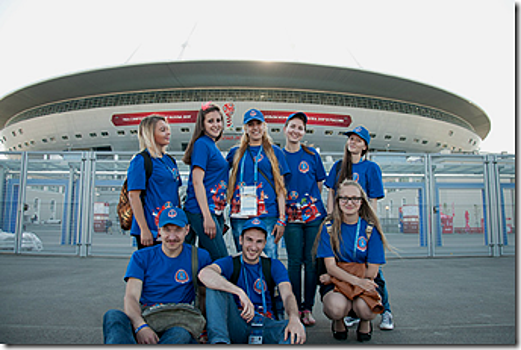 Волонтеры из Калининграда участвуют в обслуживании Кубка Конфедераций в Петербурге