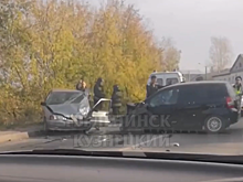 Серьезное ДТП с тремя автомобилями произошло в Кузбассе