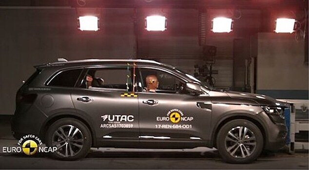 Renault KOLEOS получил 5 звезд в рейтинге безопасности независимой организации Euro NCAP