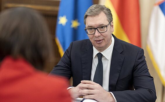 Вучич заявил о готовности обсуждать план ЕС по нормализации отношений с Косово