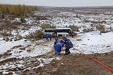 В перевернувшемся в Якутии автобусе пострадали 32 человека