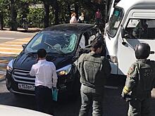 В Сочи пассажирский автобус протаранил кроссовер