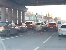 В Рязани под путепроводом у «Барса» произошла авария