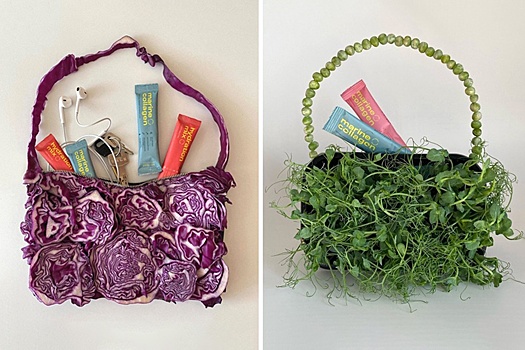 Российский бренд создал сумки из капусты и гороха