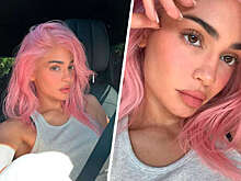 Блогерша Кайли Дженнер перекрасилась в розовый