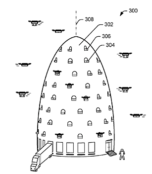 Amazon решил запатентовать башню для дронов-доставщиков товаров