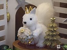Оригинальная новогодняя фотозона с белками появилась в Нижнем Новгороде