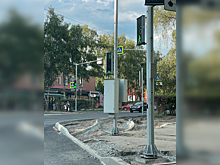 В новосибирском Академгородке установили светофор для велосипедистов
