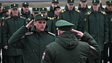 В Сибири проводили военнослужащих по призыву, увольняемых в запас