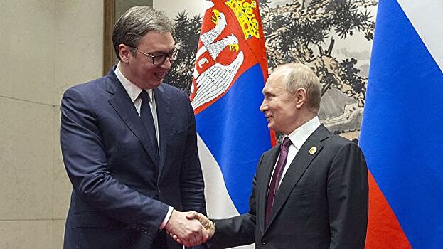 Вучич поблагодарил Путина за гостеприимство