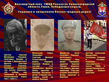 Командир «Бессмертного полка» УМВД России по Калининградской области представил портреты своих родственников