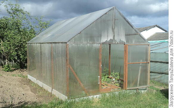 Как я строила теплицу своими руками - точнее руками брата и отчима