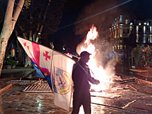 Победа «Грузинской мечты» привела к акциям протеста в Тбилиси