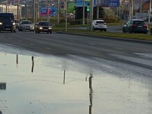 На улице 8 Марта затопило дорогу из-за плохо сделанной ливневки