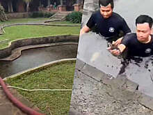 WOB: в Индонезии пожарные осушили пруд ради пропавшего iPhone 15 Pro Max