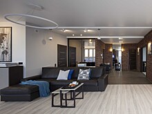 Пентхаус с видом на город: интерьер квартиры в стиле лофт