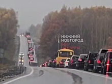Водители снова застряли в пробках на подъездах к Нижнему Новгороду
