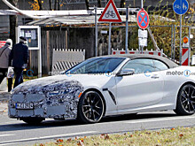 Шпионские снимки кабриолета BMW 8 серии 2023 года