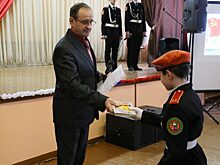 В Кургане кадетскому классу присвоили имя героя-пожарного Мамонтова