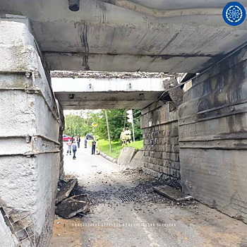 Въезд в Обнинск перекрыла рухнувшая плита