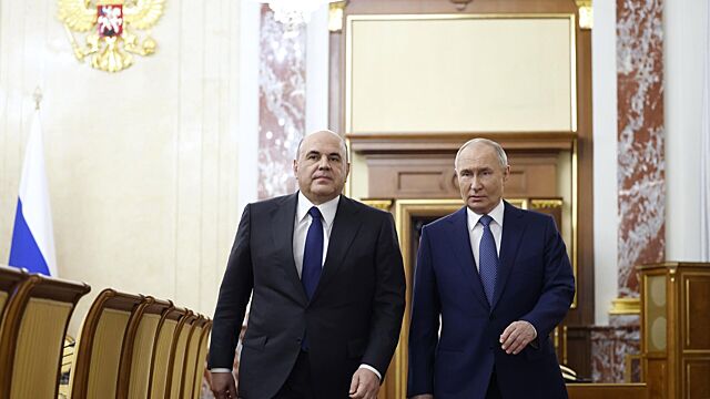 Путин встретился с Мишустиным
