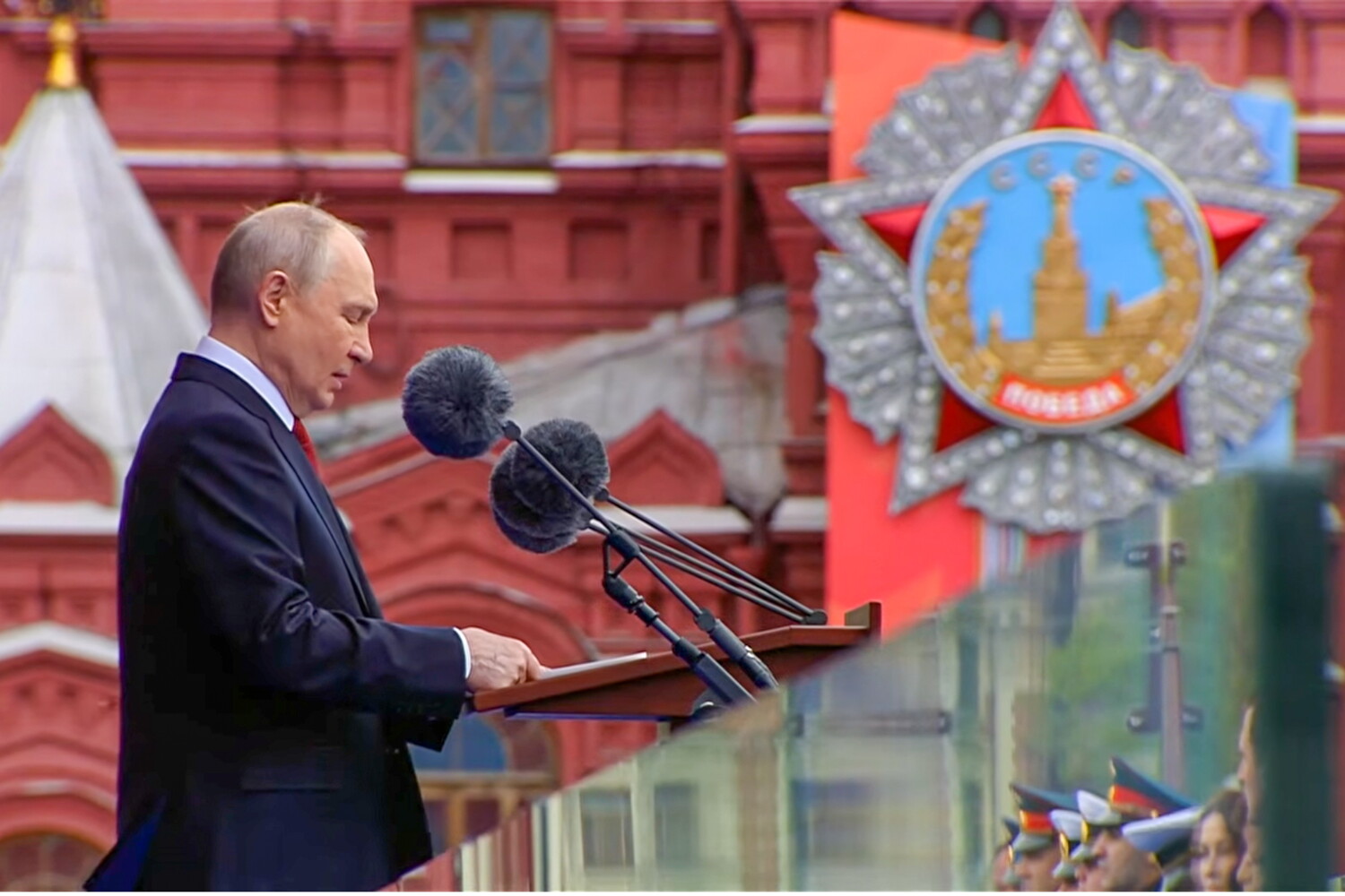 Речь Путина на параде продлилась 8,5 минуты