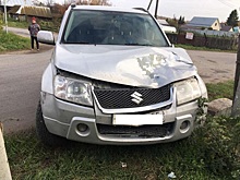 Под Тюменью автомобиль Suzuki сбил мужчину с конем
