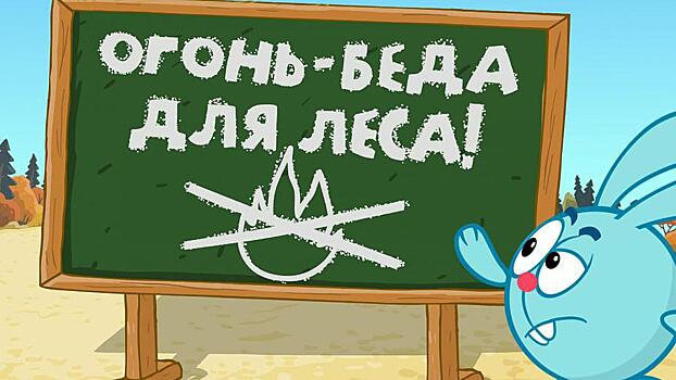 Вышла новая серия "Смешариков", посвященная предотвращению лесных пожаров