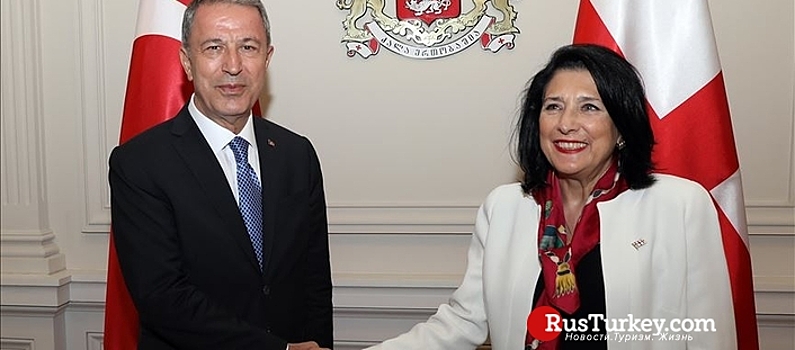 Хулуси Акар встретился с президентом Грузии