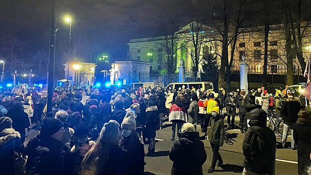 Поляки стали требовать от митингующих в Варшаве беженцев с Украины вернуться домой