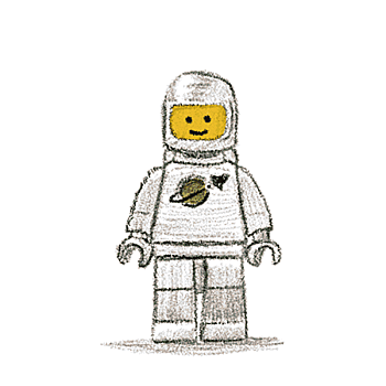 Художники собрали из LEGO фигуру космонавта в полный рост