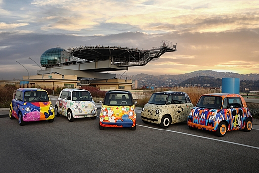 Fiat показал пять весёлых Topolino в стиле Микки Мауса к юбилею Disney