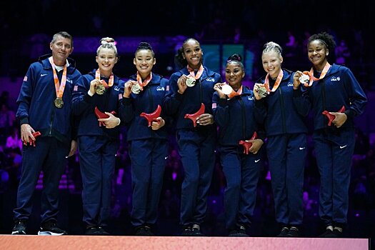 Чемпионат мира-2022 по спортивной гимнастике. Женская сборная США победила в командном многоборье