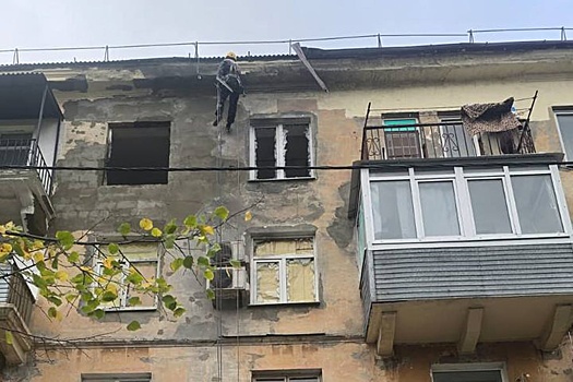 В Новороссийске выявили повреждения в 70 квартирах после атаки БПЛА