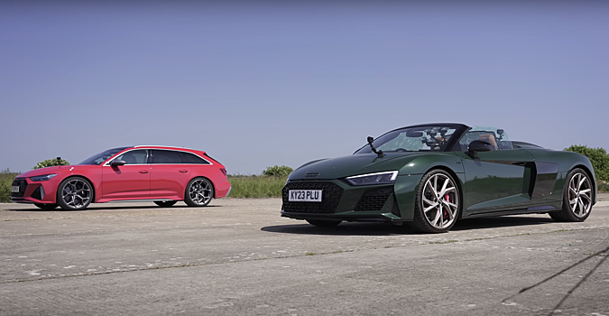 Видео: две мощнейших серийных Audi свели в гонке по прямой