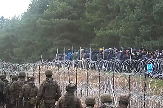 Появилось видео стрельбы на польско-белорусской границе