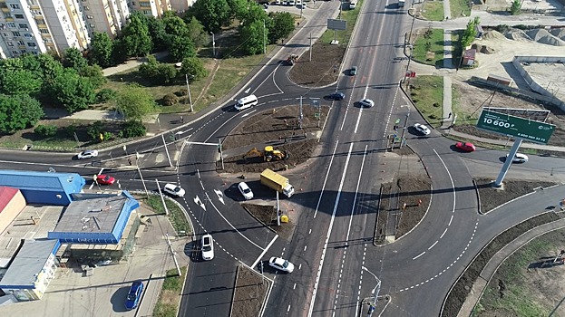 Как будет работать новое кольцо на пересечении улиц Дзержинского и Кореновской
