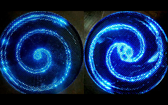 Физики получили спонтанно формирующуюся антиспираль