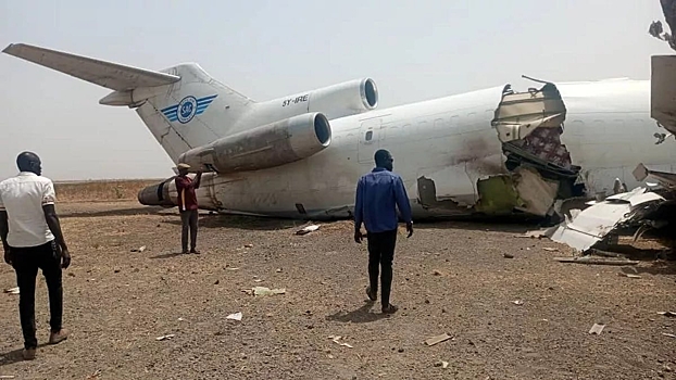 Boeing 727 потерпел крушение в аэропорту в Южном Судане