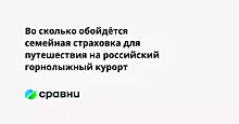 Во сколько обойдётся семейная страховка для путешествия на российский горнолыжный курорт