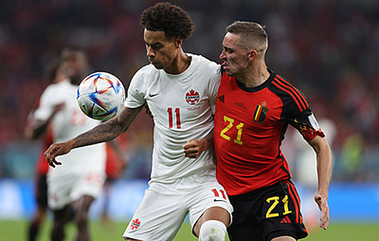 Сборная Бельгии обыграла канадцев в матче группового этапа чемпионата мира по футболу