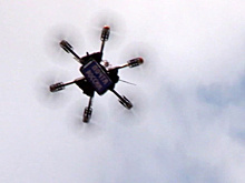 Падение дрона "Почты России" сняли на видео