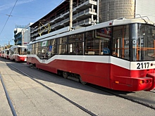 Трамваи из-за ДТП встали на площади Маркса в Новосибирске