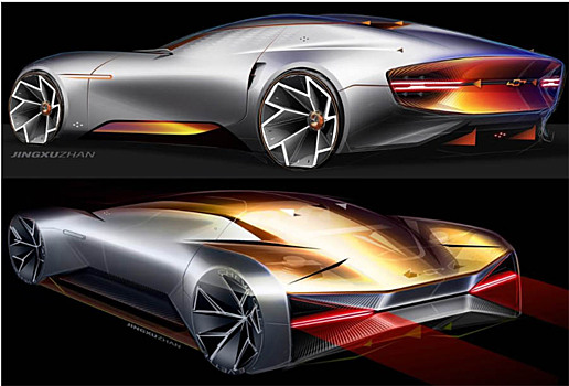  		 			В Сети показали два футуристичных концепт-кара Chevrolet Coupe 		 	