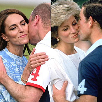 В сети сравнивают поцелуи Миддлтон и принца Уильяма с принцессой Дианой и принцем Чарльзом