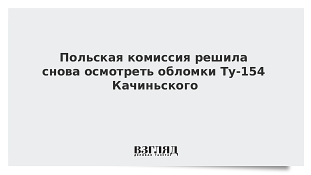 Комиссия из Польши и криминалисты СК вновь осмотрели обломки Ту-154 Качиньского
