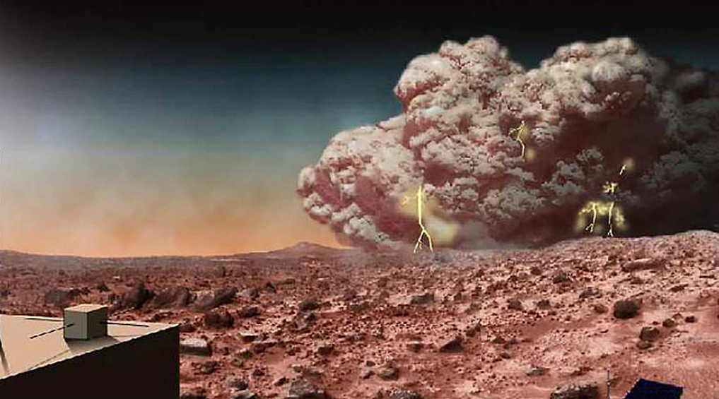 Редкие марсианские спиральные бури. В 1999 году над марсианскими полярными ледяными шапками наблюдался колоссальный шторм. Несмотря на то, что он был в четыре раза больше Московской области и охватывал весь северный полюс Марса, длился шторм всего один день. В дальнейшем астрономы выяснили: для красной планеты типичны все два таких циклона в год.