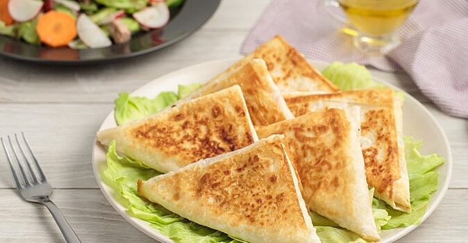 Завтрак в лаваше на скорую руку