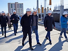 Строительство поликлиники в Ленинском районе Новосибирска проконтролировал Депутат Госдумы Виктор Игнатов