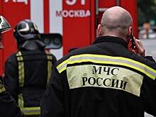 Пожар произошел в воинской части в Москве